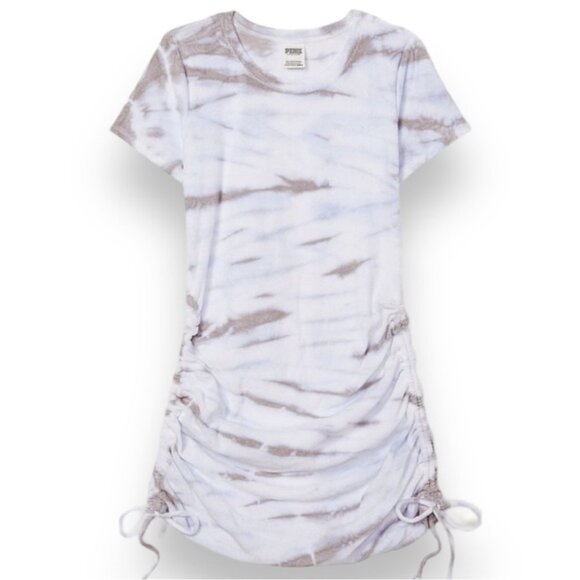 New PINKBEACH TERRY RUCHED SIDE DRESS​​ - Picture 1 of 5